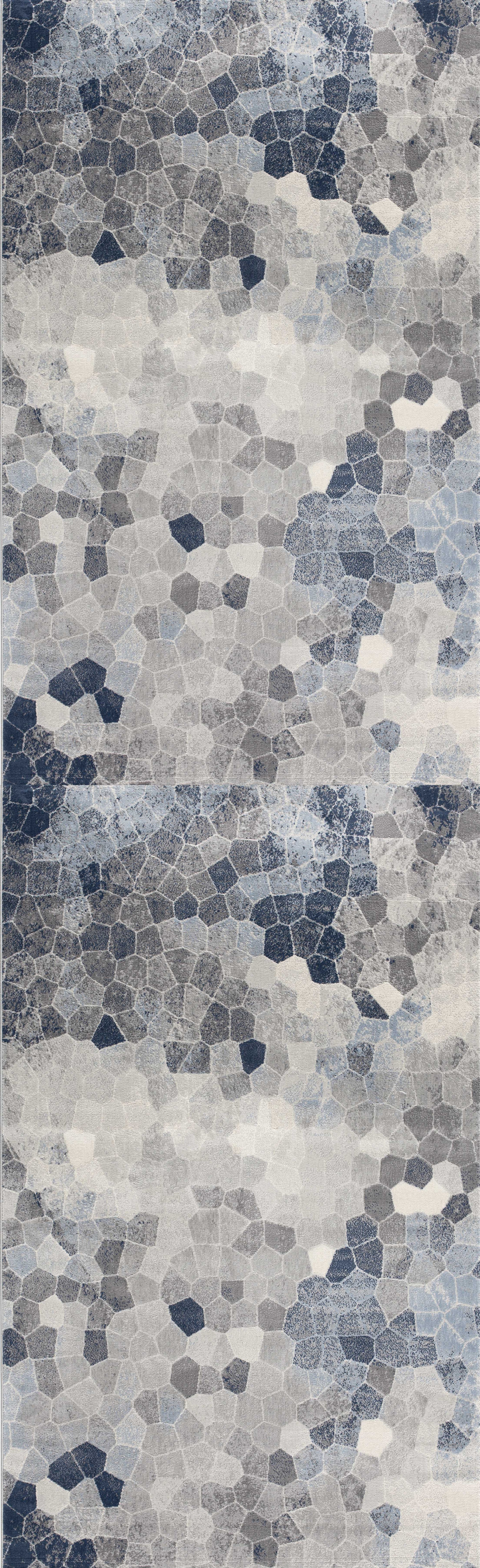 Zahra Mosaic Stone Blue Indoor Rug-18