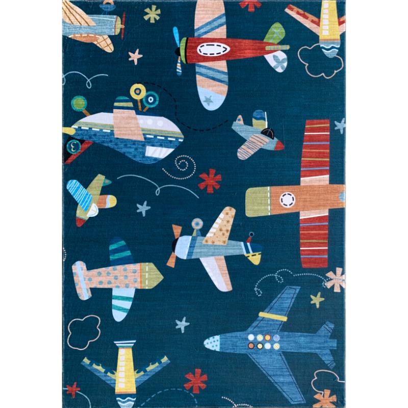 Soft Steps Playtime Airplane Playmat Navy Soft Rug