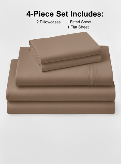 Rug Branch California Cotton Club Sheet Set-Light Brown