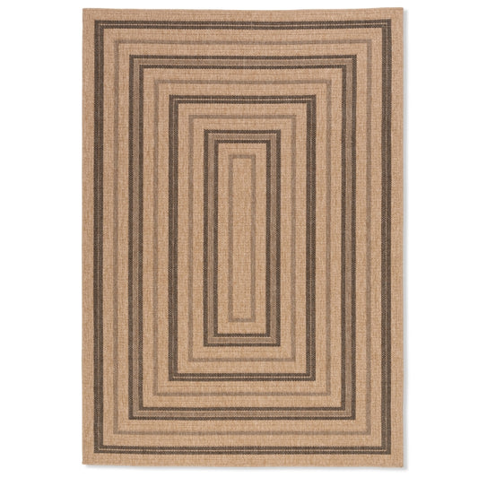 Geometric Modern Jute Outdoor Rug