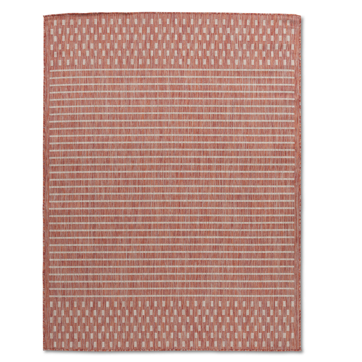 Abstract Modern Red Outdoor Rug