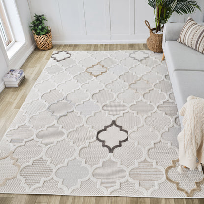 Maison Moroccan Modern Cream Rug