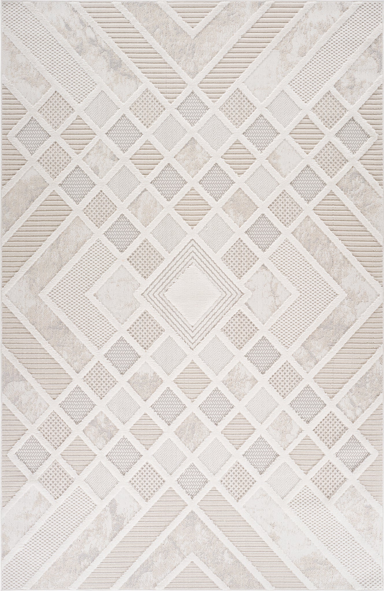 Maison Modern Geometric Cream Rug