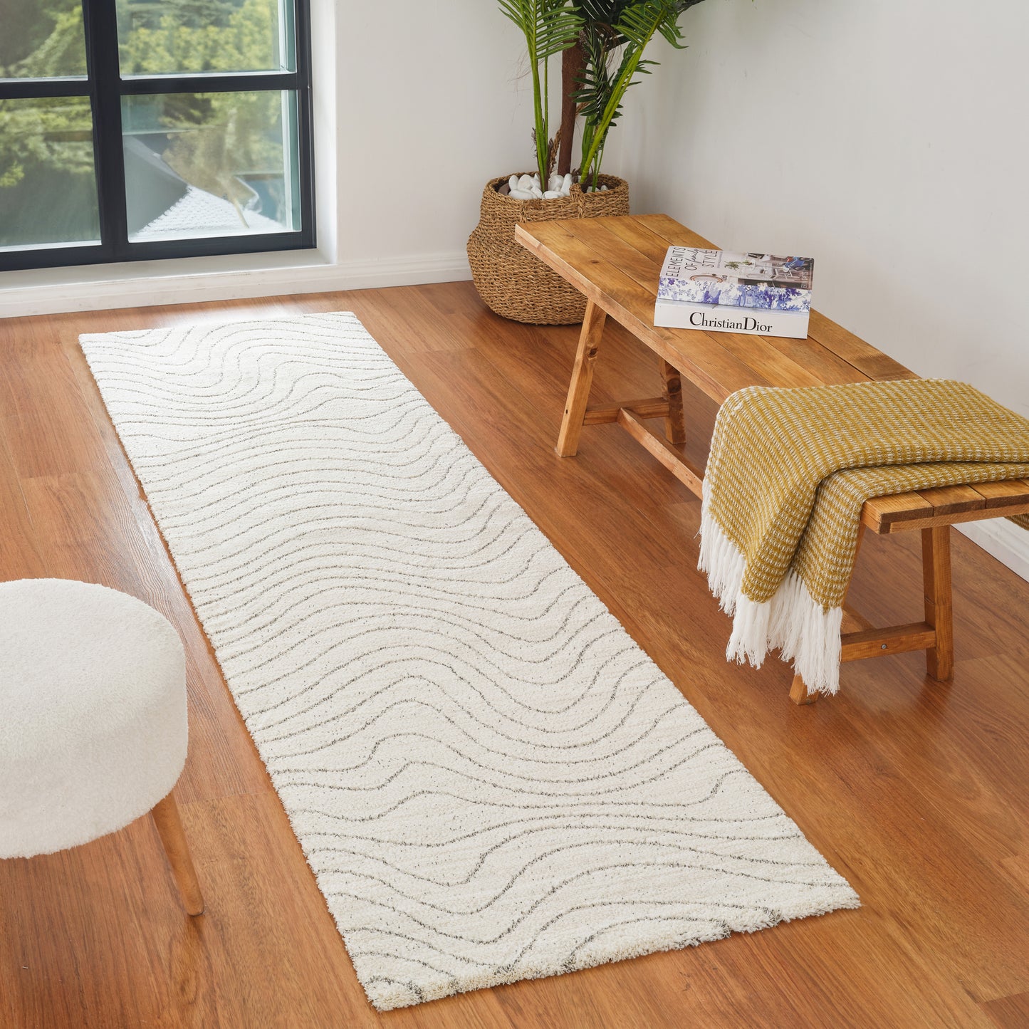 Casa Abstract Modern Beige Rug