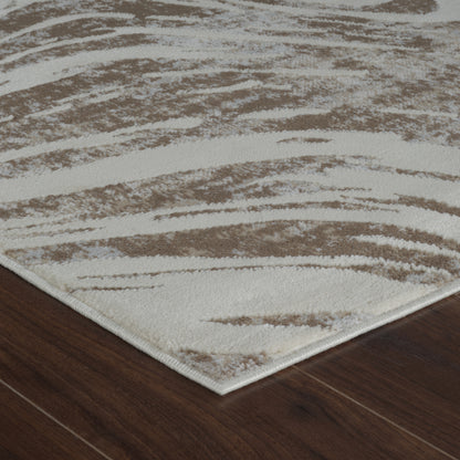 Nomad Abstract Coastal Beige Rug