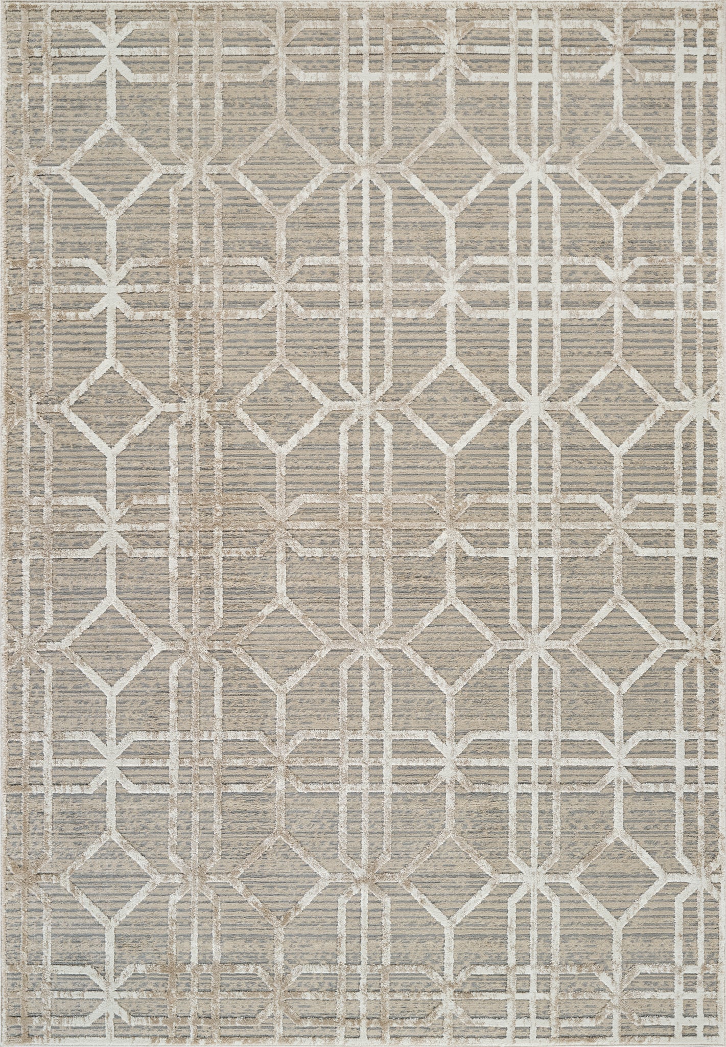 Nomad Abstract Modern Beige Rug