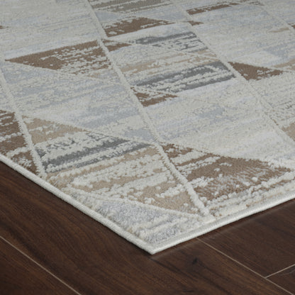 Nomad Abstract Modern Beige Rug