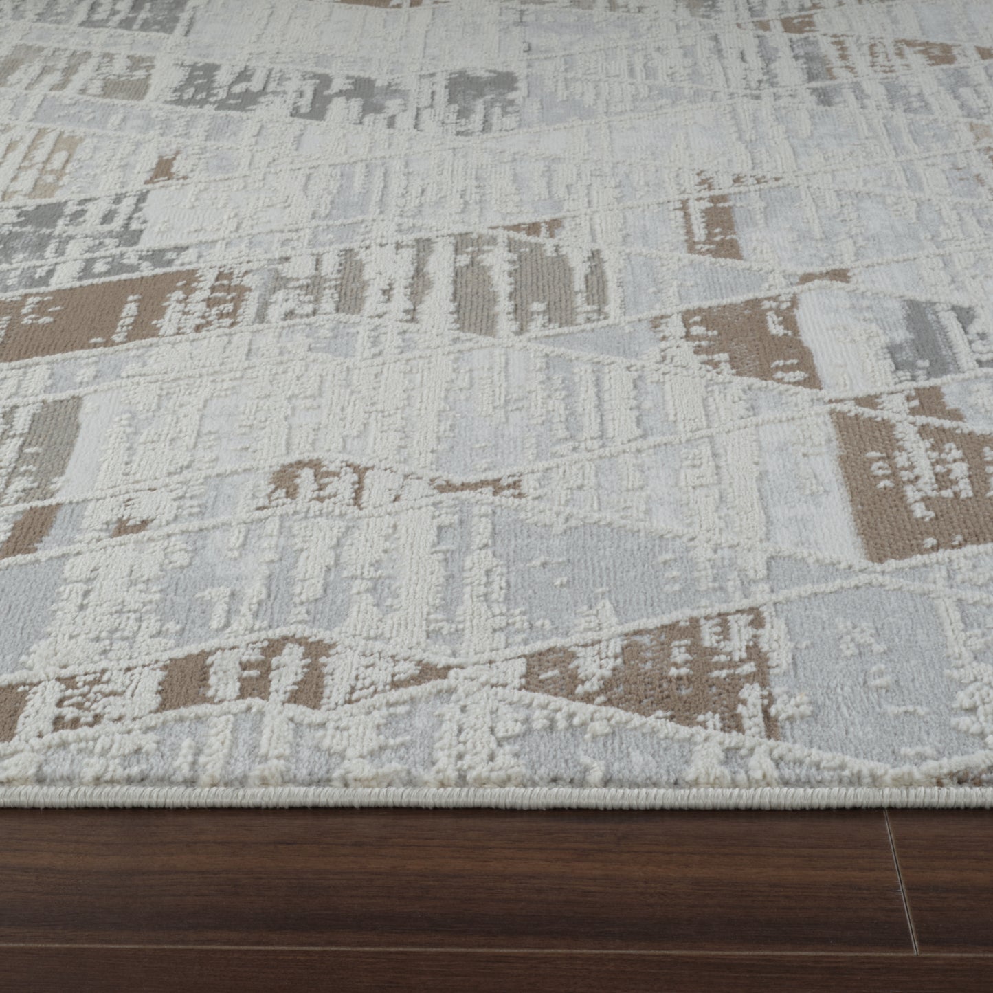 Nomad Abstract Modern Beige Rug