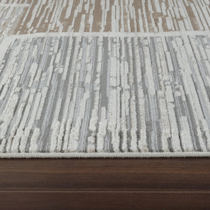 Nomad Abstract Modern Beige Rug