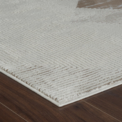 Nomad Abstract Modern Beige Rug