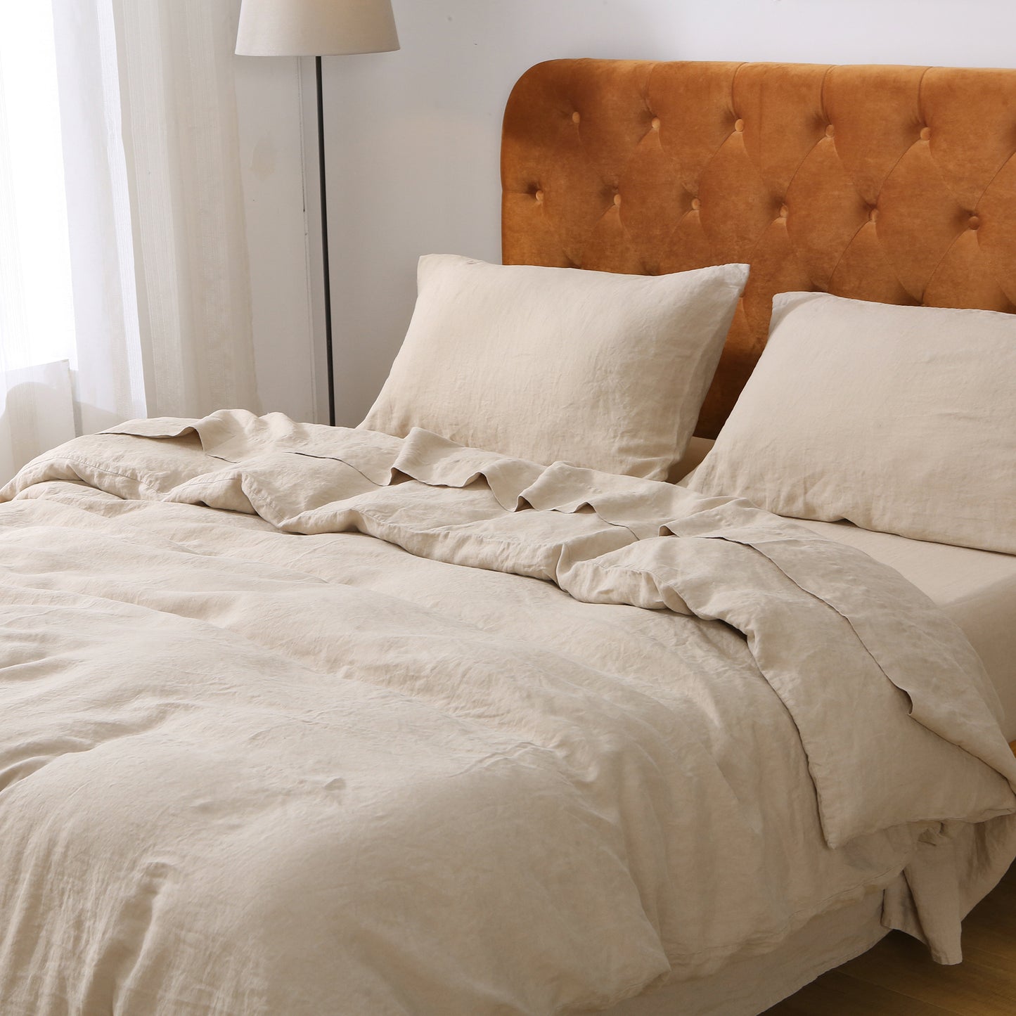 Rug Branch French Linen Khaki Duvet Cover Set