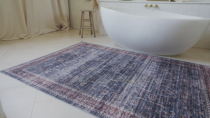 Emir Persian Transitional Blue Rug