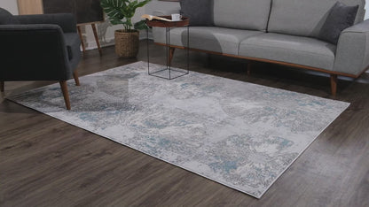 Vogue Coastal Contemporary Blue Rug