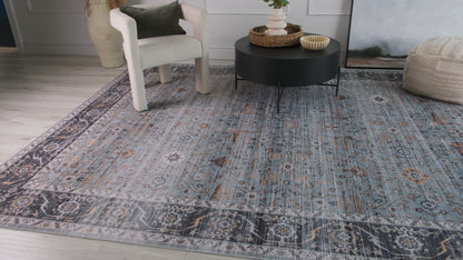 Emir South-Western Transitional Blue Rug