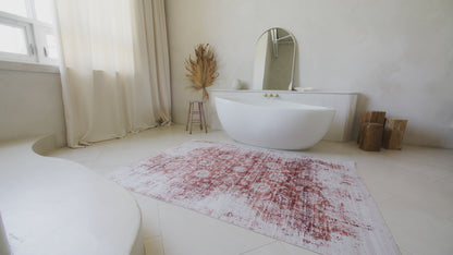 Emir Vintage Transitional Red Rug