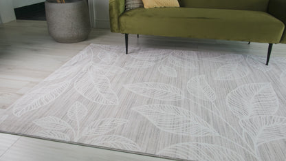 Blossom Floral Modern Cream Rug