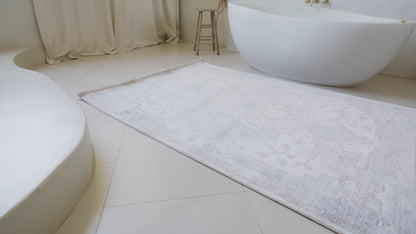 Padova Floral Medallion Transitional Beige and Brown Indoor Rug