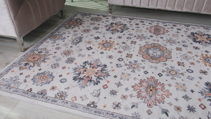 Aruba Traditional Vintage Cream Rug