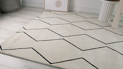 Maya Boho Moroccan Beige Rug