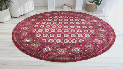 Majestic Persian Afghan Red Rug