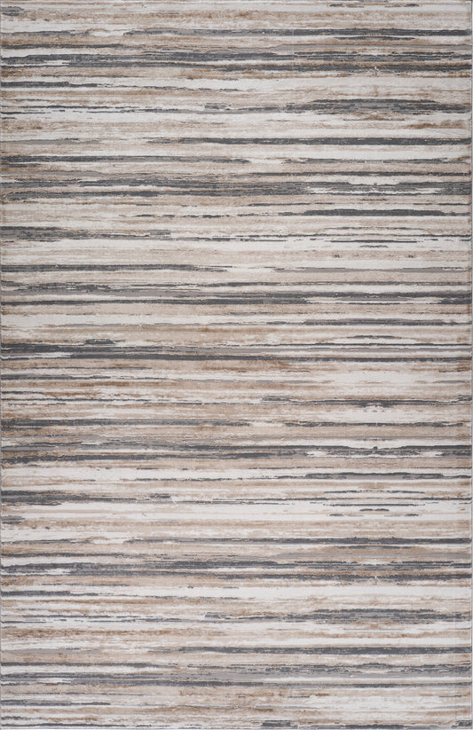 Atlas Lines Abstract Beige Rug