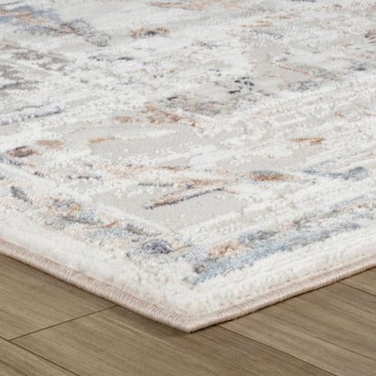 Atlas Scandinavian Distressed Beige Rug