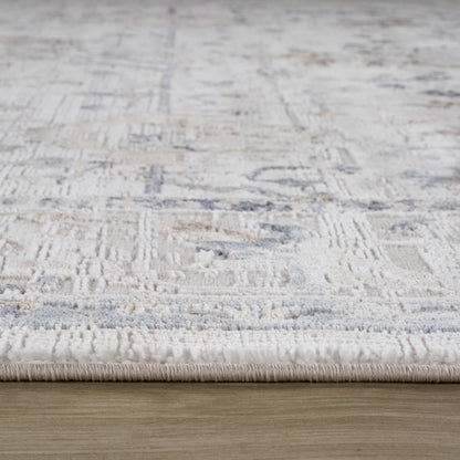 Atlas Scandinavian Distressed Beige Rug