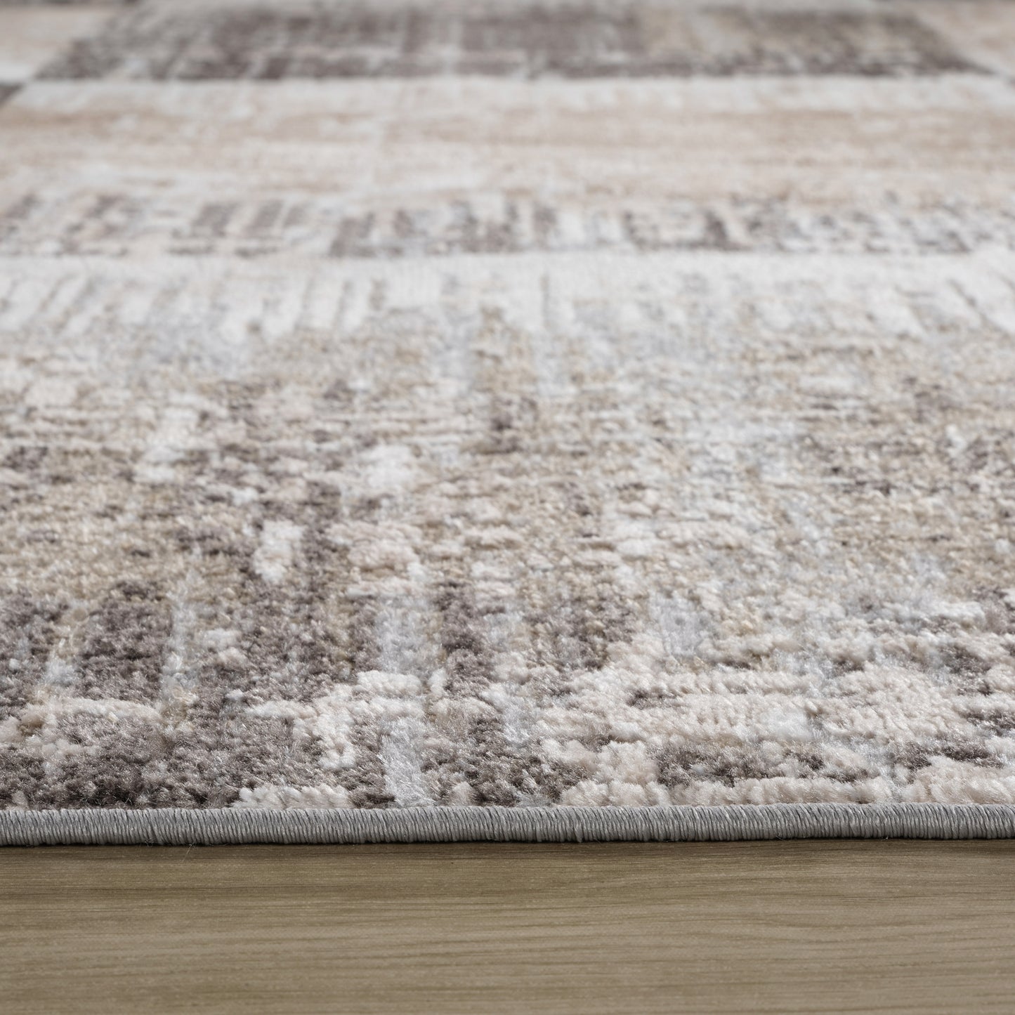 Cadence Abstract Modern Brown Rug