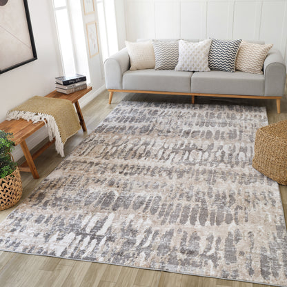 Cadence Animal Print Modern Brown Rug