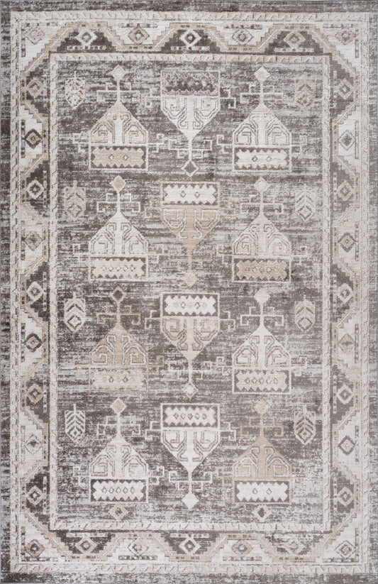 Cadence Vintage Distressed Brown Rug