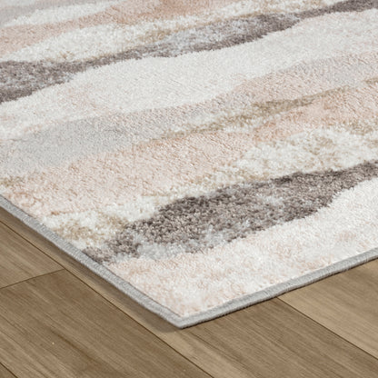 Cadence Abstract Modern Brown Rug