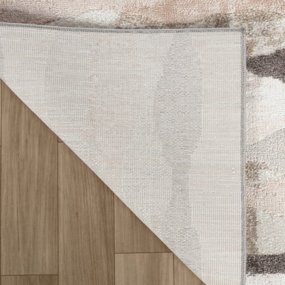 Cadence Abstract Modern Brown Rug