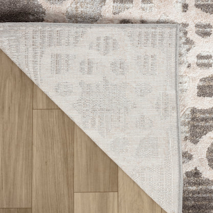 Cadence Abstract Modern Brown Rug