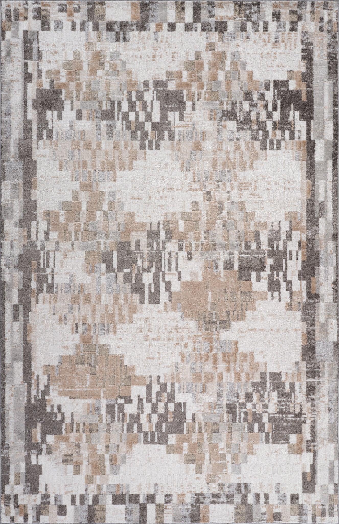 Cadence Abstract Modern Cream Rug