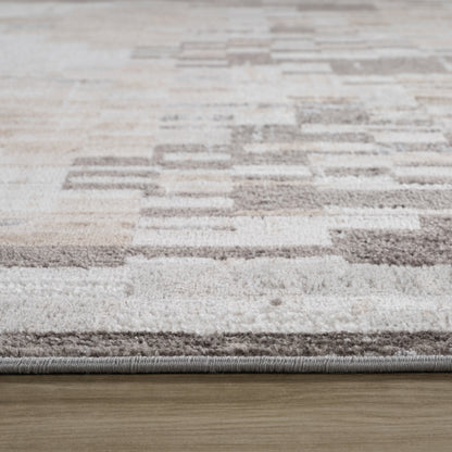 Cadence Abstract Modern Cream Rug