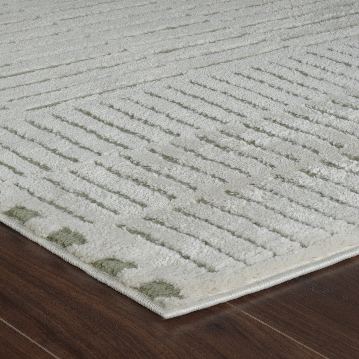 Domus Abstract Modern Olive Green Rug