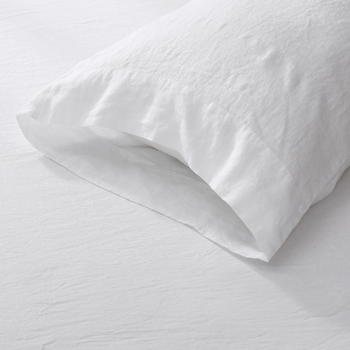 Fable French Linen White Sheet Set