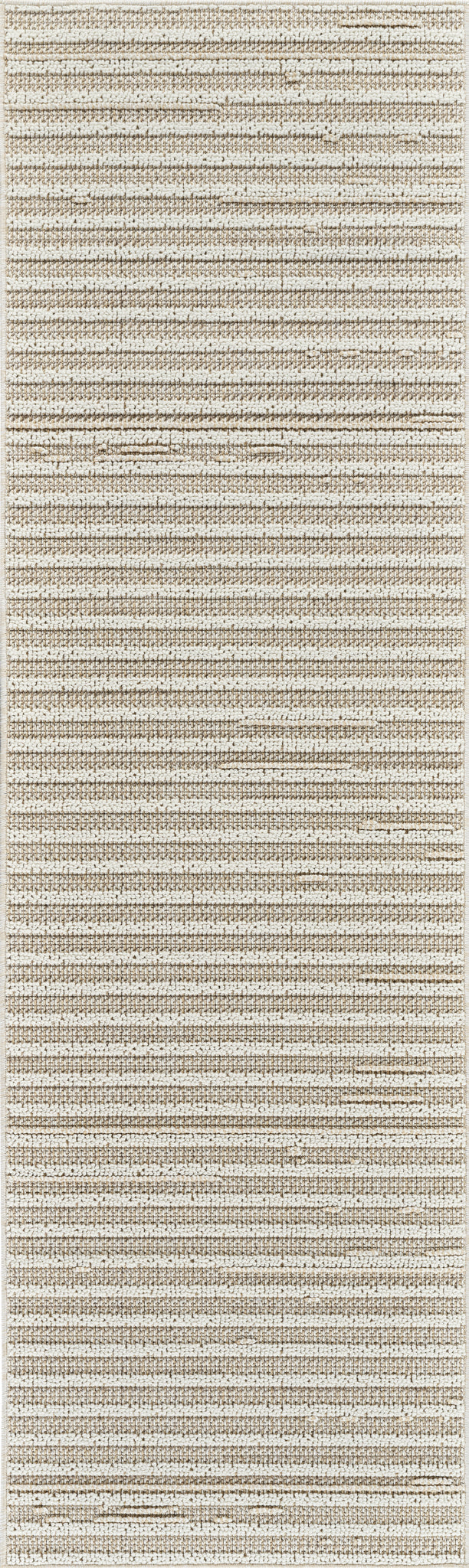 Hogar Striped Modern Brown Rug