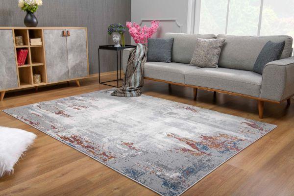Sardini Collection Modern Abstract Area Rug, Multicolor