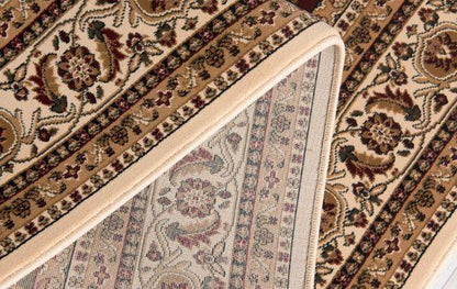 Majestic Collection Traditional Oriental Area Rug and Runner, Cream