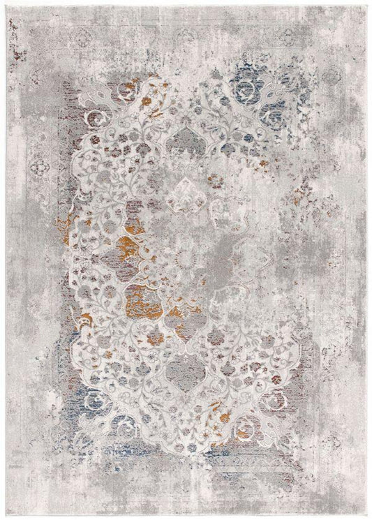 Tapis gris transitionnel abstrait Sardini