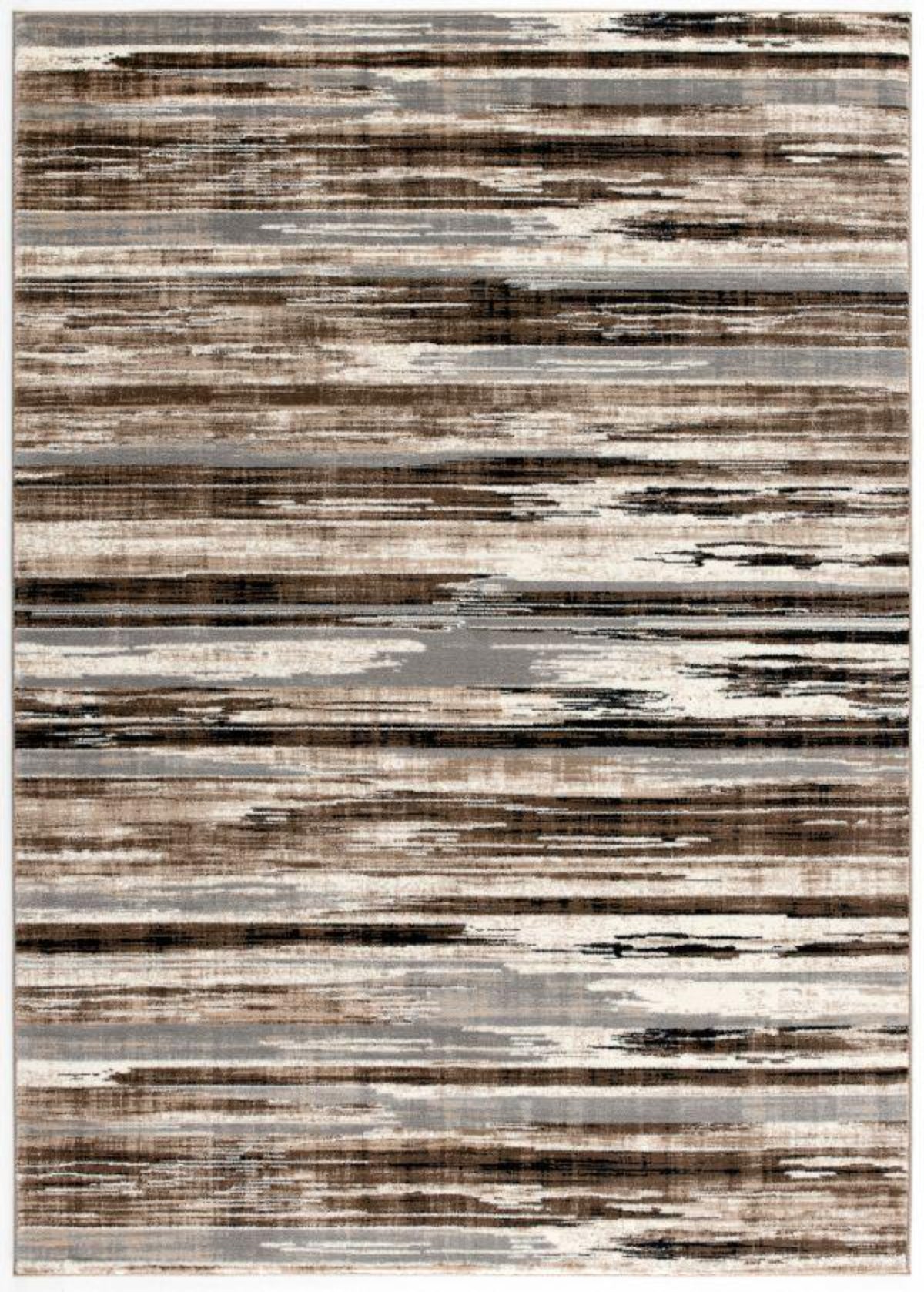 Sedona Abstract Contemporary Brown and Beige Indoor Rug