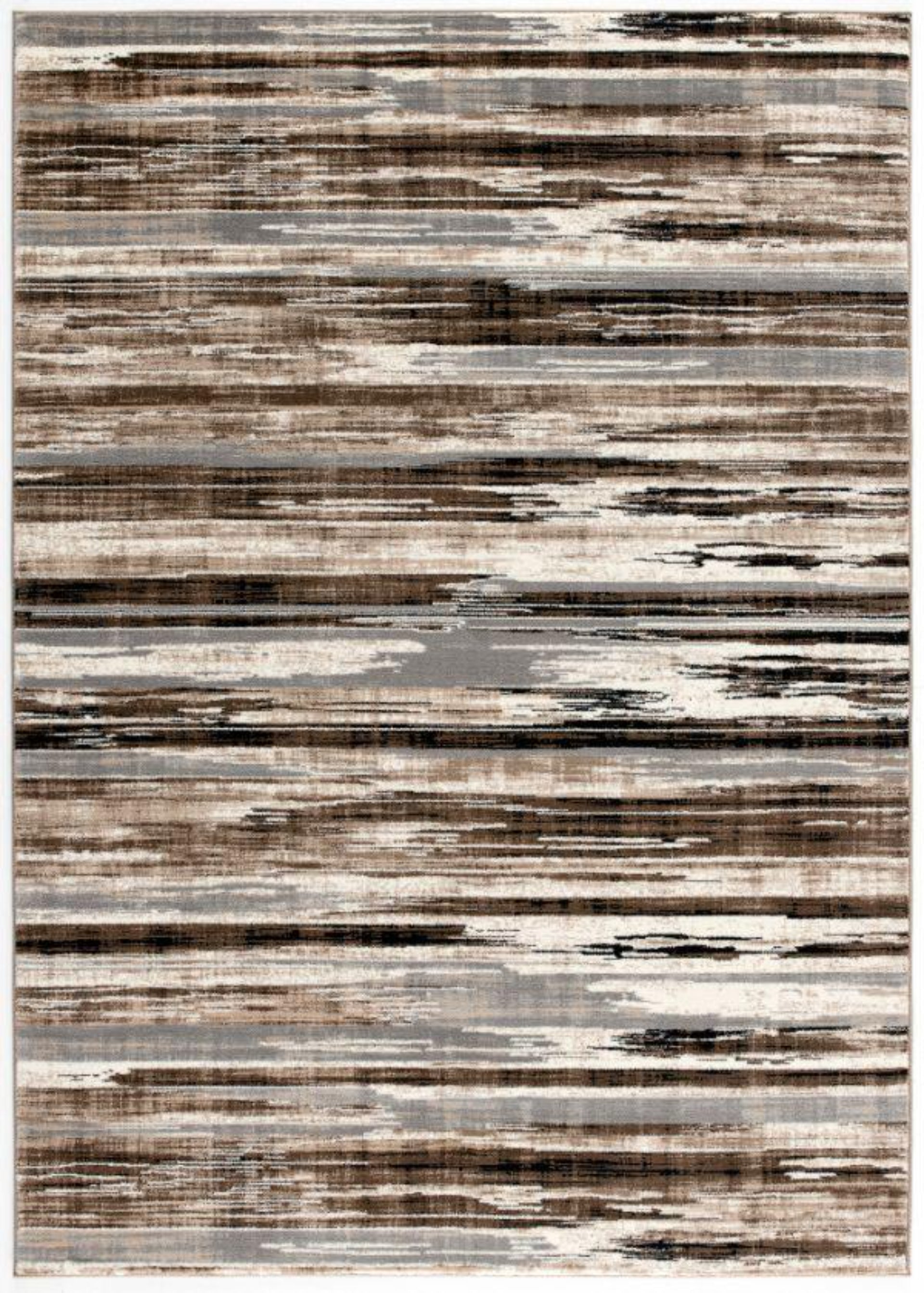 Sedona Abstract Contemporary Brown and Beige Indoor Rug-1