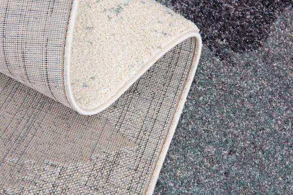 Nova Collection Modern Abstract Area Rug and Runner - White Blue