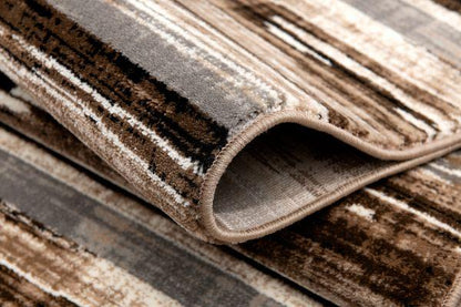 Sedona Abstract Contemporary Brown and Beige Indoor Rug-10