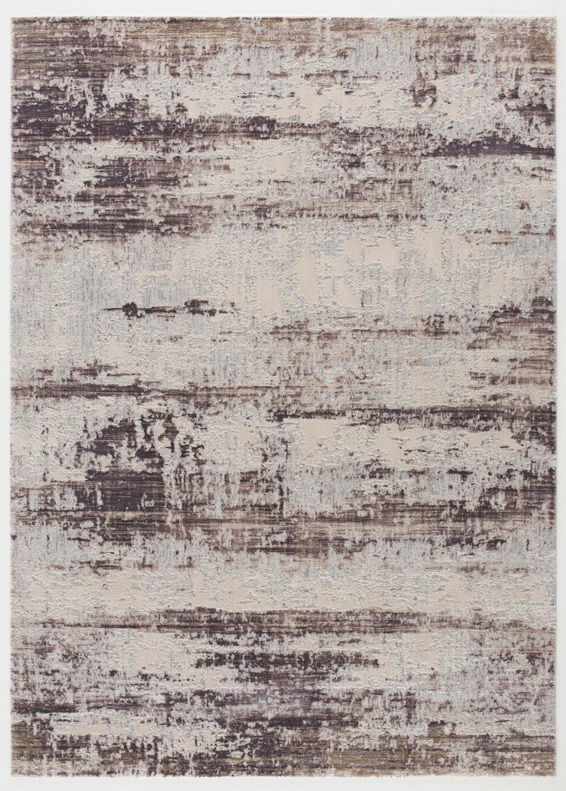 Terrana Abstract Contemporary Violet and Beige Indoor Rug-1
