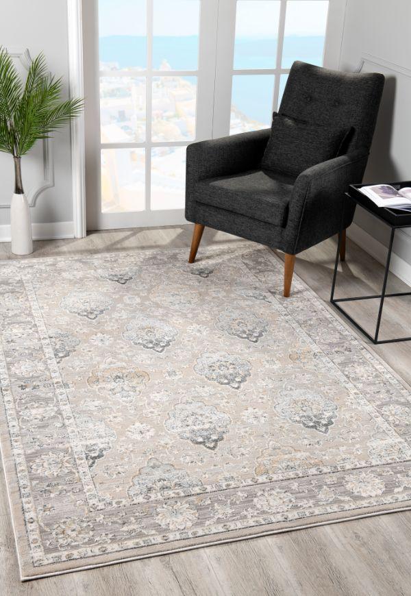 Tapis transitionnel gris sud-ouest Silvia