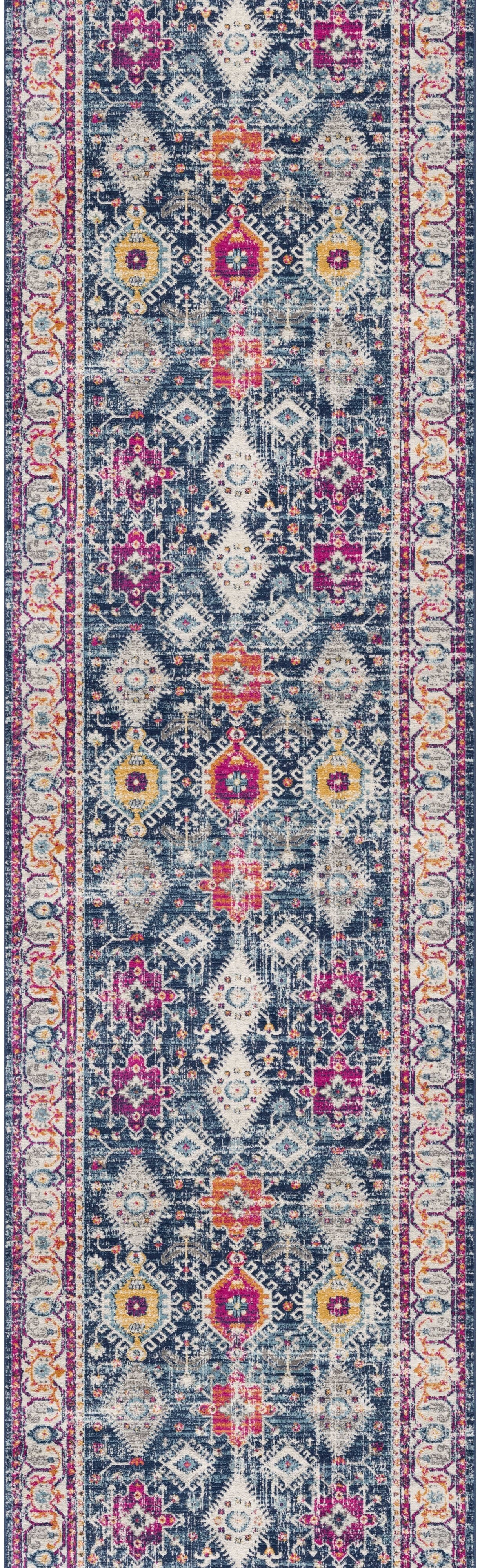 Noor Moroccan Traditional Blue Indoor Rug-11