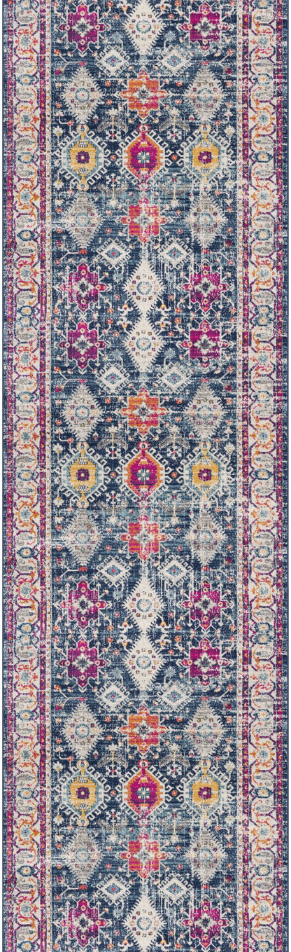 Noor Moroccan Traditional Blue Indoor Rug-11