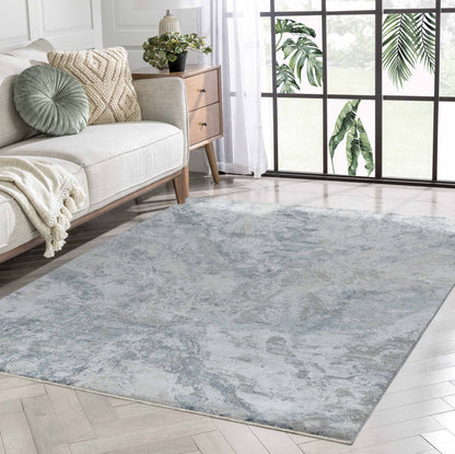 Melo Abstract Coastal Blue Rug